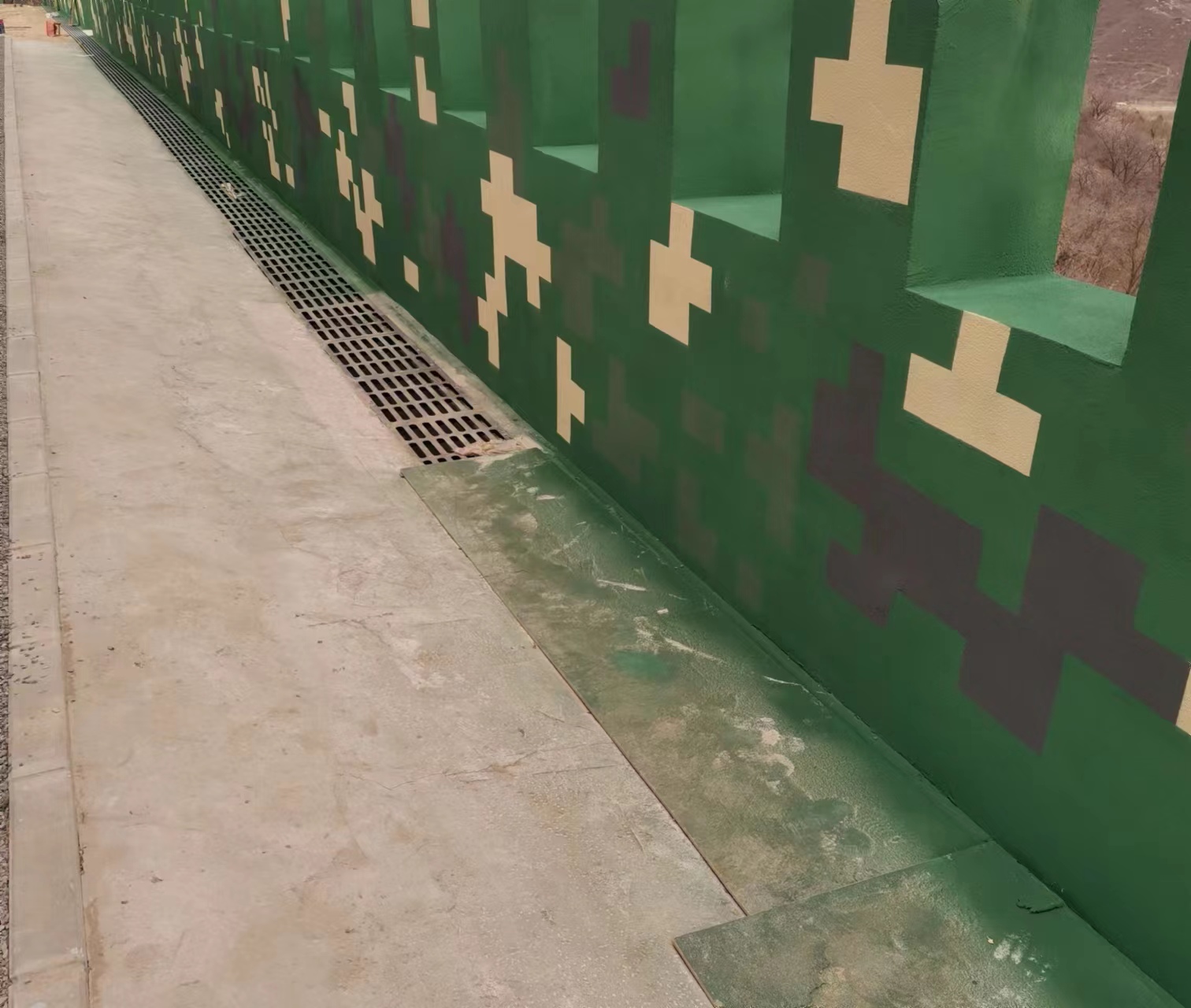 吉林围墙迷彩喷涂,数迷彩漆